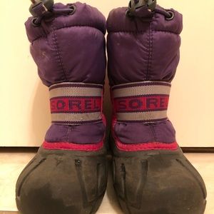 Sorel Boots Size USA 11 (EUR 28), Pink and Purple